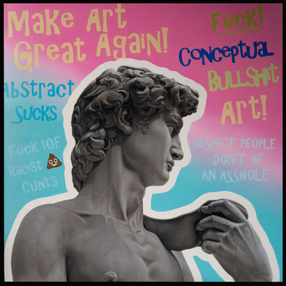 Make Art Great Again  - a Paint Artowrk by Adrian Cutinella